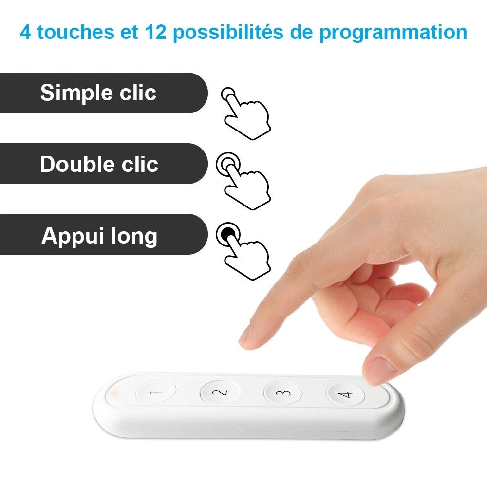 Bouton - poussoir portable sans fil Tuya Smart Life : Révolutionnez votre maison intelligente - Proprio Techno