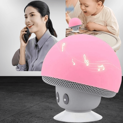 Haut - Parleur Bluetooth - MushroomBluetoothSpeaker™ - Rose - Proprio Techno