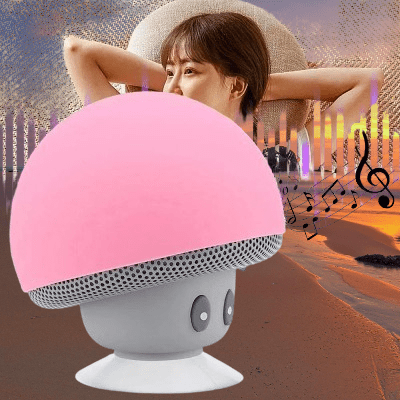 Haut - Parleur Bluetooth - MushroomBluetoothSpeaker™ - Rose - Proprio Techno