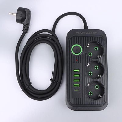 Multiprise USB - PowerFlex™ - F09 Noir - Proprio Techno