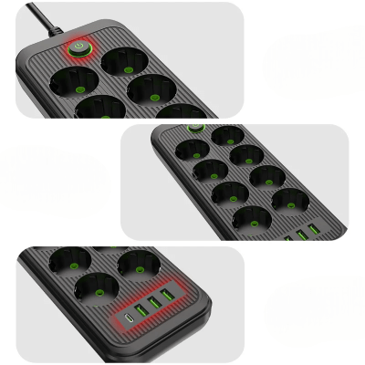 Multiprise USB - PowerFlex™ - F20U Noir - Proprio Techno