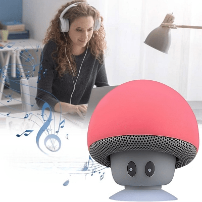 Haut - Parleur Bluetooth - MushroomBluetoothSpeaker™ - Rouge - Proprio Techno