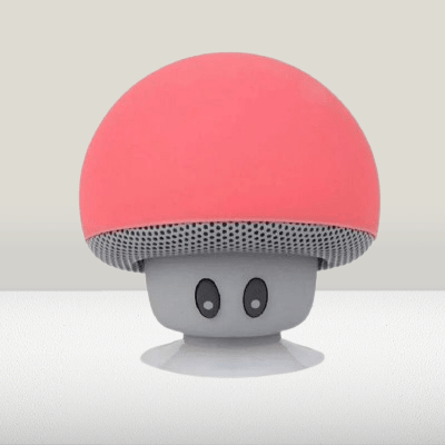 Haut - Parleur Bluetooth - MushroomBluetoothSpeaker™ - Rouge - Proprio Techno